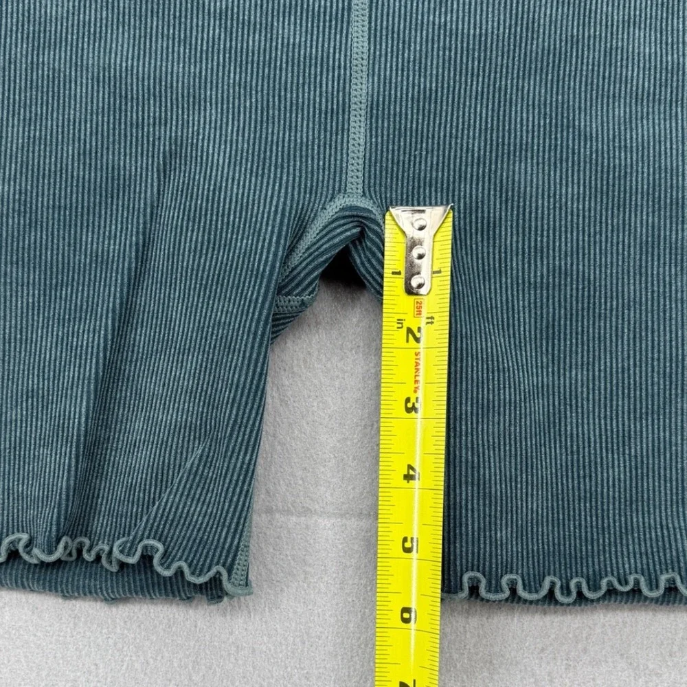 Spiritual Gangster Ruffle Seamless Bike Shorts Foliage Mineral‎ Wash Green M/L
